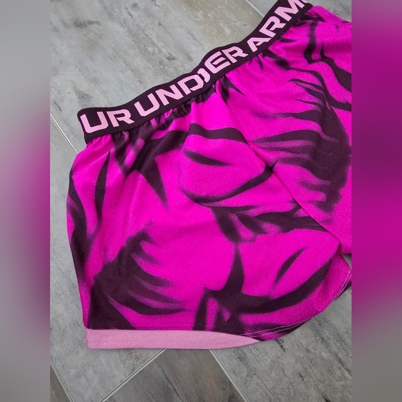 Under Armour Pink and Black Marbles Shorts - Picture 6 of 7